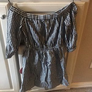 Gingham checkered dress